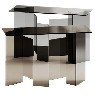 Tonelli Design METROPOLIS Rectangular console table — Ver 6
