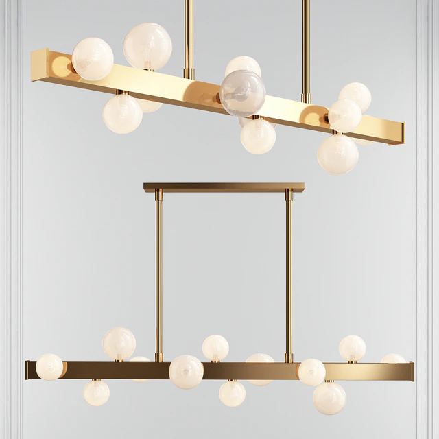 Mini Hinsdale 12-Light Sputnik Linear LED Chandelier — Descargar