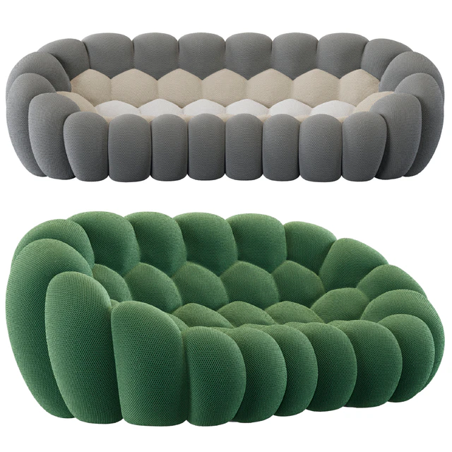 Roche Bobois Bubble Curved 2,5-seat & 4-seat Sofa — Скачать