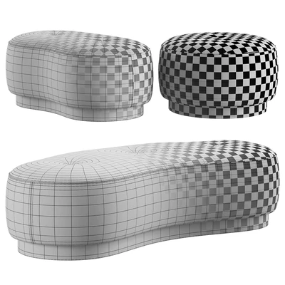 Torii Bold Pouf by Minotti — Ver 3