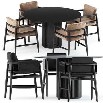 Teresina chair by Meridiani and Palais Royal table by Asplund — Вид 1