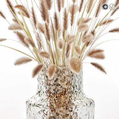 Dry flowers in glass vase 2 — Вид 3