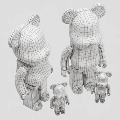 Bearbrick / Daft Punk White Suit — Ver 5