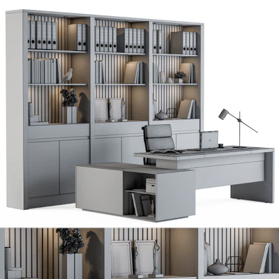 Office Furniture - Manager Set 09 — Вид 5