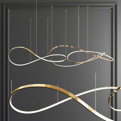 Unique Linear Chandelier - 3 type — Вид 3