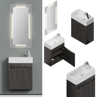 Furniture set Leeds 50 white and mystery eucalyptus — Ver 7