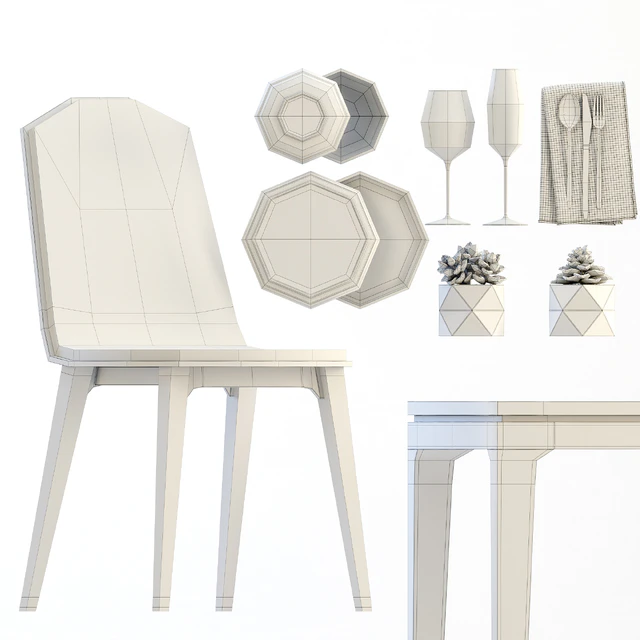 Scandinavian dining set — Descargar