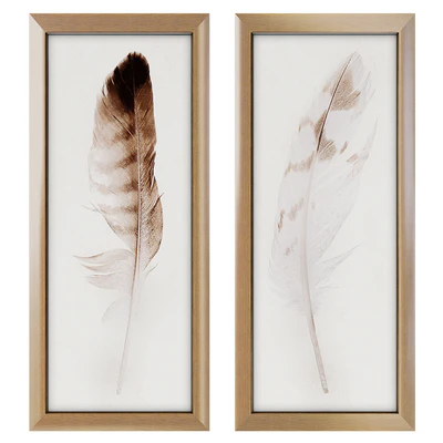 Feather Panel Framed Art Print — Descargar