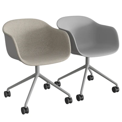 Fiber Armchair Swivel Base W.Castors — Вид 1