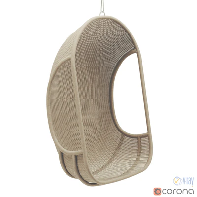 RH Teen Wicker hanging chair — Вид 1