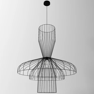 Lamp Parachute Composizione 2 - Nero — Ver 1