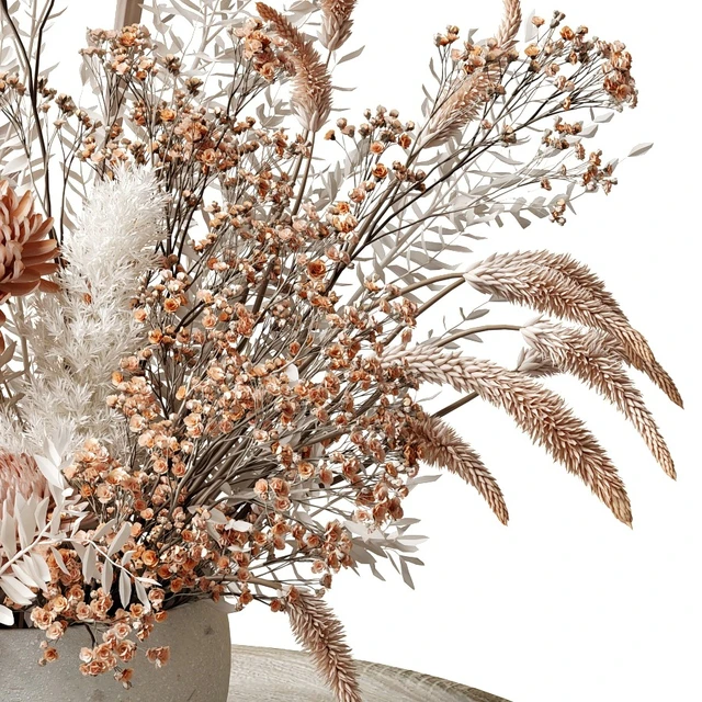 Bouquet of dried flowers with chrysanthemums 34 — Descargar
