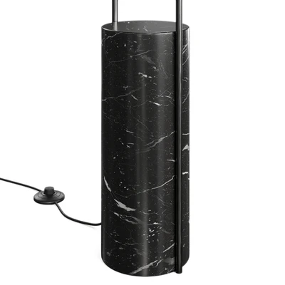 Polo black marble floor lamp by CB2 — Ver 3