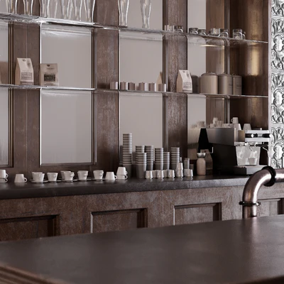 Classic Pub Bar Counter — Ver 5
