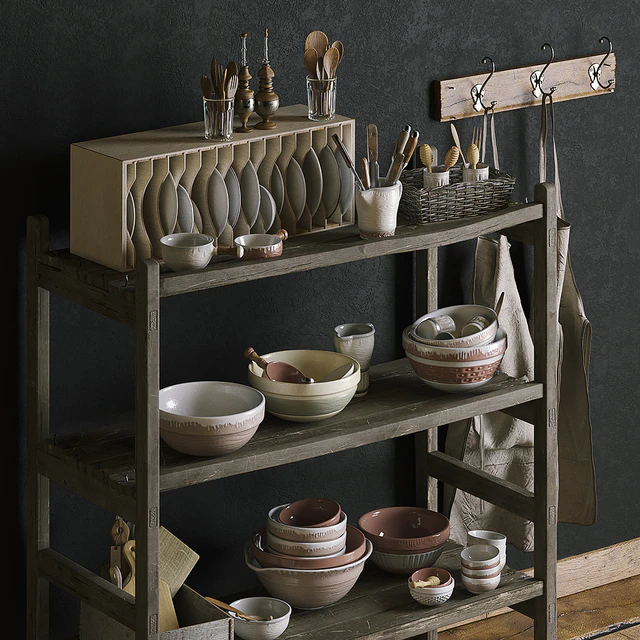 A rack of a pottery workshop. — Descargar