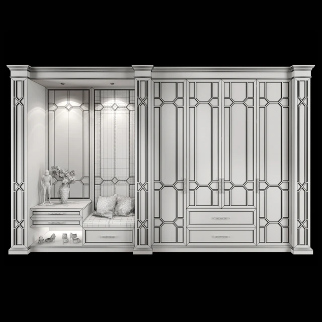 Wardrobe hallway composition set 03 — Descargar