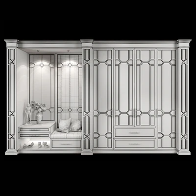 Wardrobe hallway composition set 03 — Ver 5