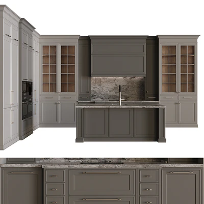 Kitchen in neoclassical style 57 — Ver 1