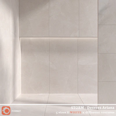 Desvres Ariana STORM white sand gray mud — Ver 5