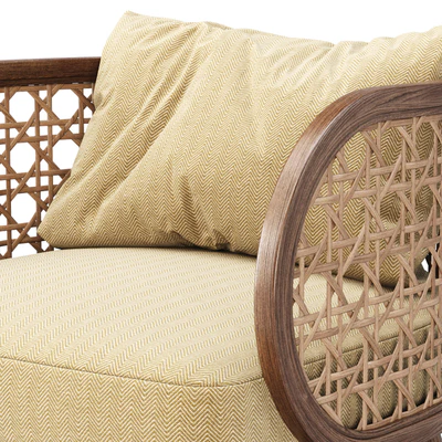 Victoria wooden rattan chair PS80 / Ресторанное кресло из ротанга — Вид 3
