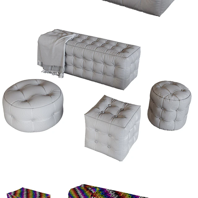 Pouf Set — Скачать