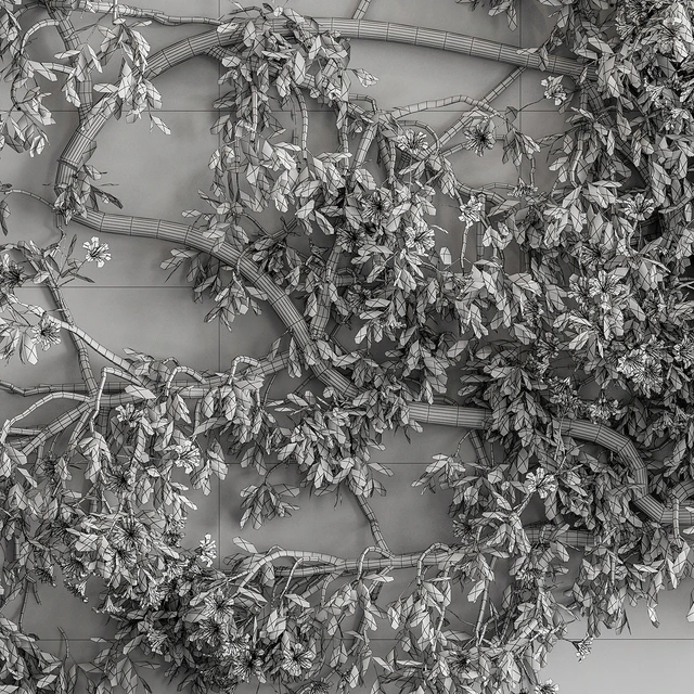 Outdoor Plant Set 426- Ivy on Wall — Скачать