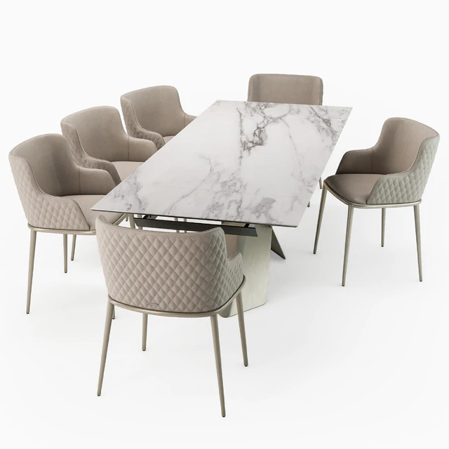 Tyron keramik drive table Magda ML armchair — Скачать