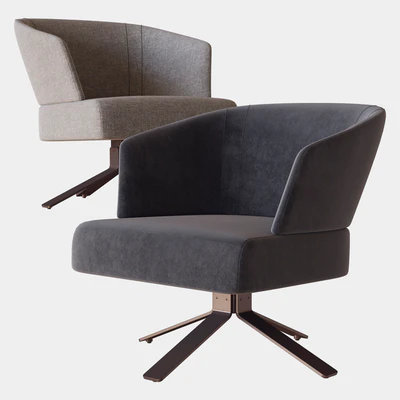 Creed small armchair swivel minotti — Вид 2