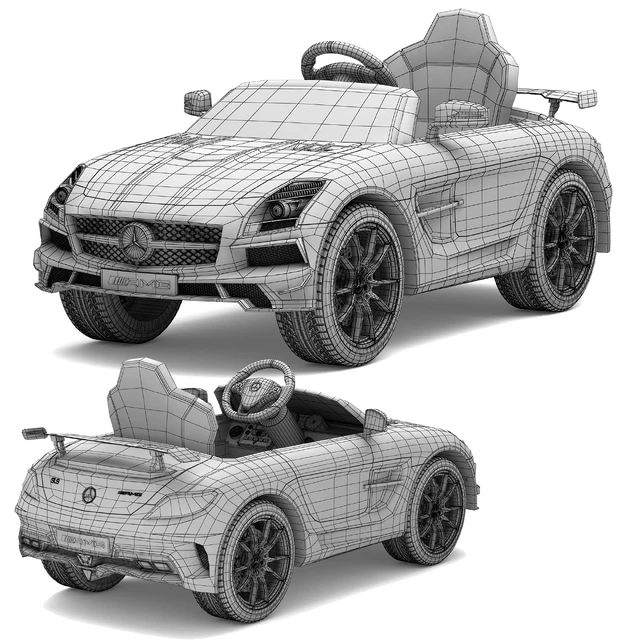 Детский электромобиль Mercedes-Benz SLS AMG — Скачать