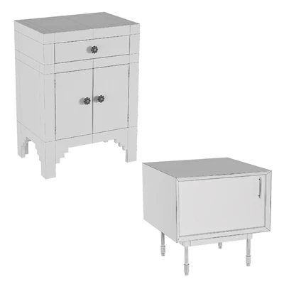 Bedside cabinets with LoftConсept inlay — Ver 4