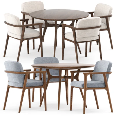 REN DINING TABLE C1100 and Zio Dining Chair — Ver 1