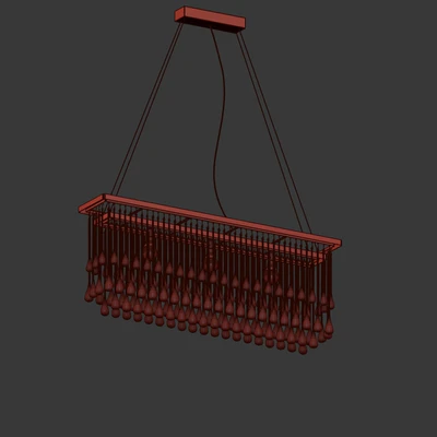 Ocher drizzle chandelier — Ver 2