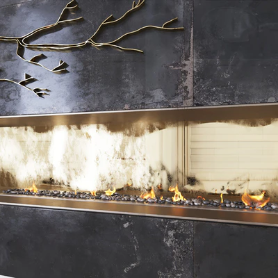 Decorative fireplace  branches — Вид 3