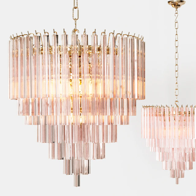 Eichholtz CHANDELIER NOVA rose glass — Скачать