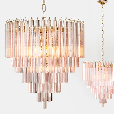 Eichholtz CHANDELIER NOVA rose glass — Вид 1