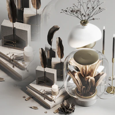 Decoration Set 005 Nebl Ghost Collection Spring Vase Lamp — Ver 4