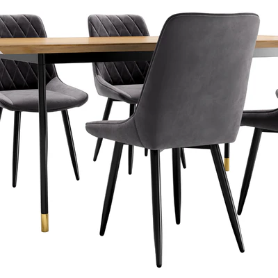 Dining chair Nika and table Impala — Ver 5