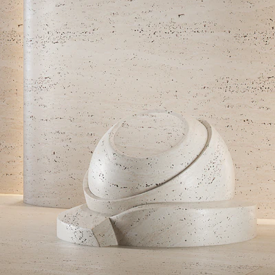 Travertine stone set (seamless) — Ver 5