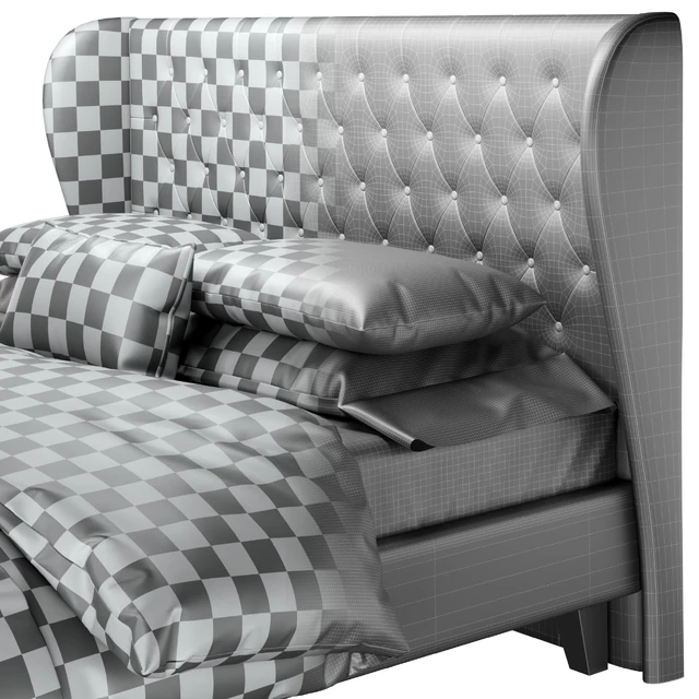 Double bed Vienso 160 Barhat Gray from Divanru — Descargar
