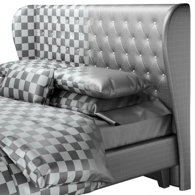 Double bed Vienso 160 Barhat Gray from Divanru — Ver 4