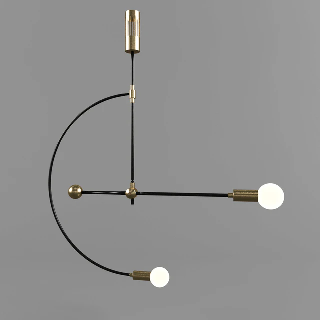 Miró - Brass chandelier - Mid century modern — Descargar