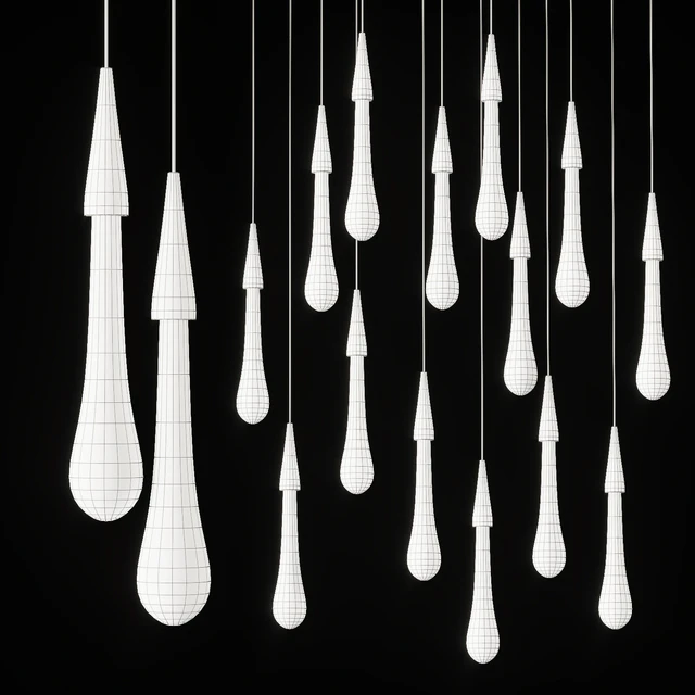 Drop Shaped Pendant Lamp Fial Light — Скачать