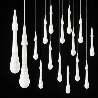 Drop Shaped Pendant Lamp Fial Light — Вид 2