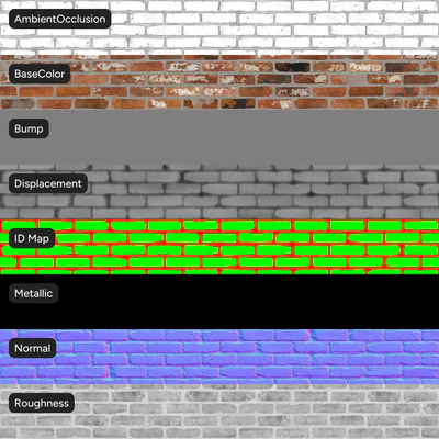 reclaimed running bond brick wall texture orange — View 4