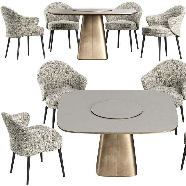Dining table Wooddi Kahli and chair Lavsit Andy — Descargar