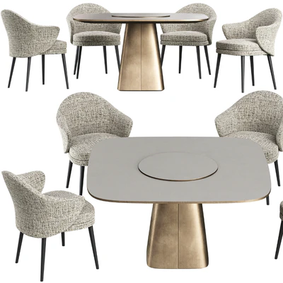 Dining table Wooddi Kahli and chair Lavsit Andy — Ver 1