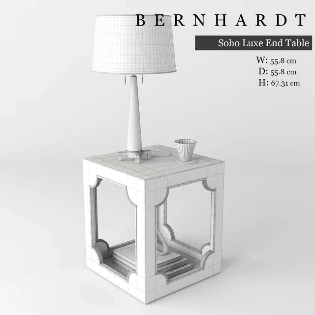 BERNHARDT Soho Luxe End Table 368-111 — Descargar