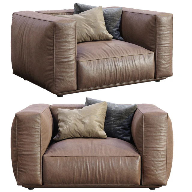 Marechiaro Leather Armchair By Arflex — Descargar