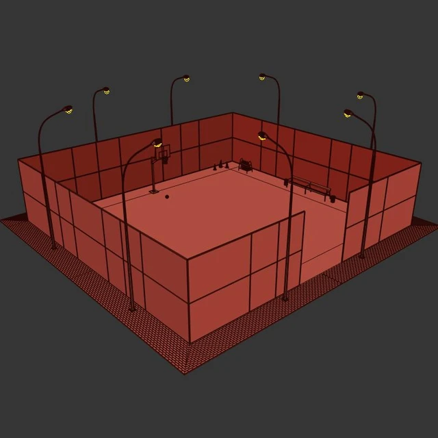 Basketball field — Descargar