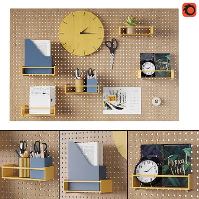 Perforated board organizer — Ver 1